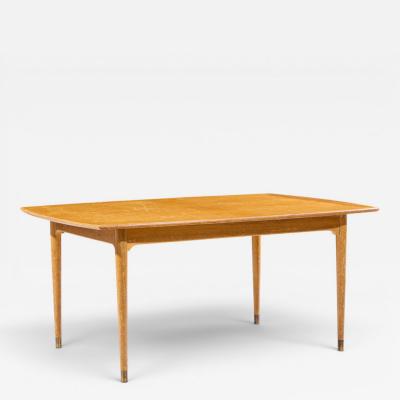 Brown Saltman John Keal for Brown Saltman Mid Century Bleached Mahogany Dining Table
