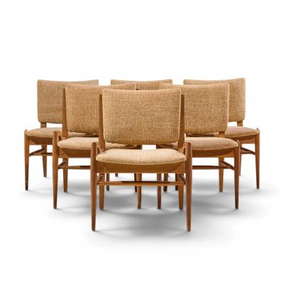 Brown Saltman John Keal for Brown Saltman Midcentury Bleached Mahogany Dining Chair Set of 6