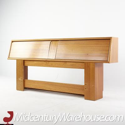 Brown Saltman Mid Century Storage Headboard