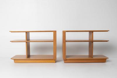 Brown Saltman Pair of Brown Saltman Three Tier Side Table