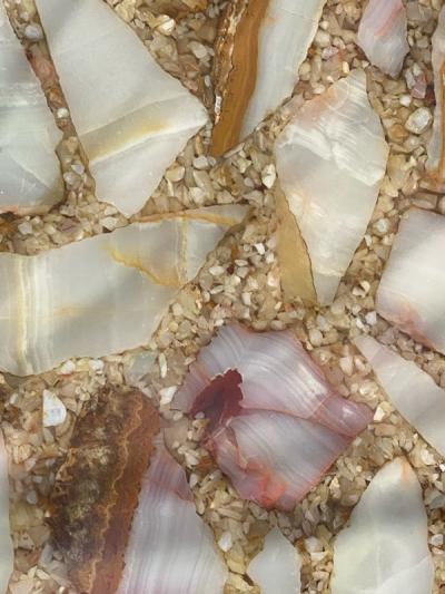 Brown Saltman UNUSUAL PAIR OF MID CENTURY SPECIMEN TOP TABLES