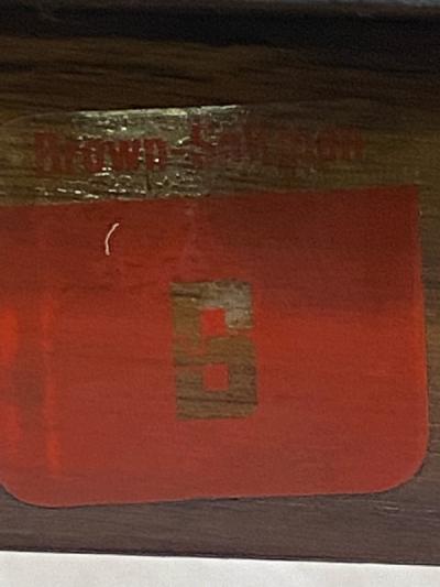 Brown Saltman UNUSUAL PAIR OF MID CENTURY SPECIMEN TOP TABLES