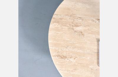 Broyhill Brasilia Cathedral Coffee Table w Roman Travertine Top