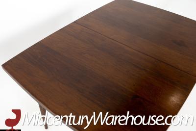 Broyhill Saga Mid Century Walnut Surfboard Dining Table with Leaf