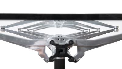 Bruce Burdick for Herman Miller Hi Tech Industrial Modern Glass Dining Table
