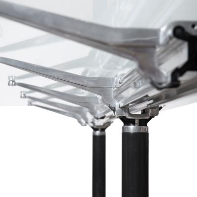 Bruce Burdick for Herman Miller Hi Tech Industrial Modern Glass Dining Table