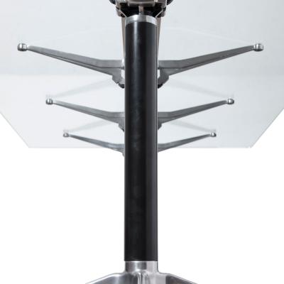 Bruce Burdick for Herman Miller Hi Tech Industrial Modern Glass Dining Table