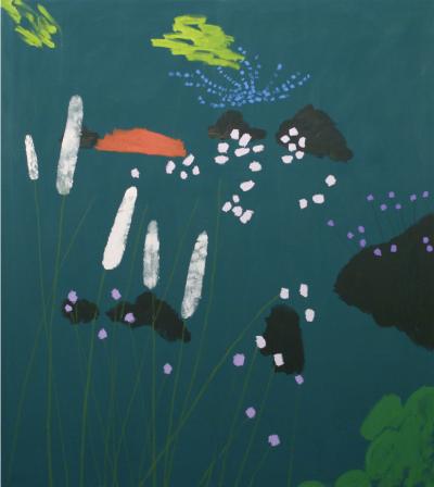 Bruce McLean Grass on Grass The Black Garden Paintings 2009