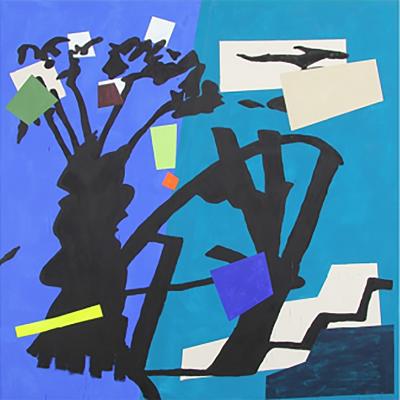 Bruce McLean Shade Painting Blue 2016