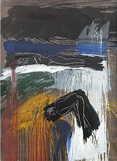 Bruce McLean Untitled Splash Painting 1986