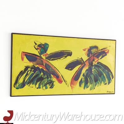 Bruce Myers Mid Century Signed Original Oil on Canvas Painting