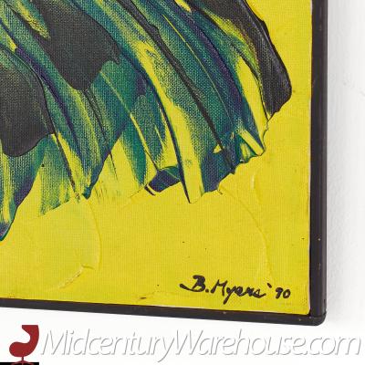 Bruce Myers Mid Century Signed Original Oil on Canvas Painting