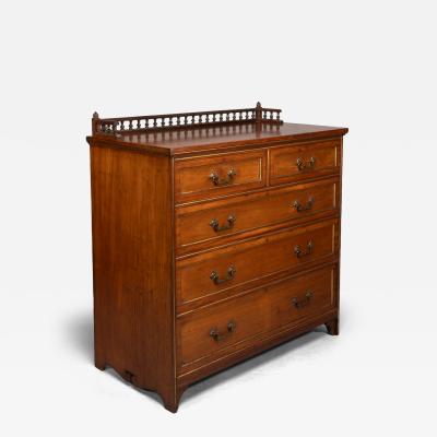 Bruce Talbert Bruce Talbert Gillows Co a Rare Aesthetic Movement Walnut Chest of Drawers