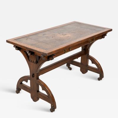 Bruce Talbert Bruce Talbert attributed for Cox Sons A good period Gothic Revival oak desk