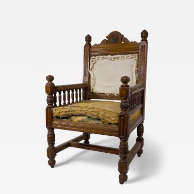 Bruce Talbert Bruce Talbert attributed probably made by Gillows A Gothic Revival oak armchair