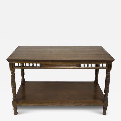 Bruce Talbert Bruce Talbert for Gillows attributed Gothic Revival Two Tier Library Table