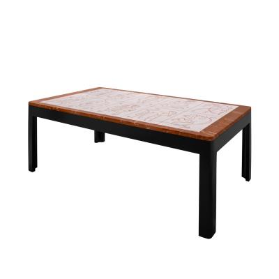 Bruno Capacci Bruno Capacci One of a Kind Coffee Table with Surrealist Figures 1950s Signed 