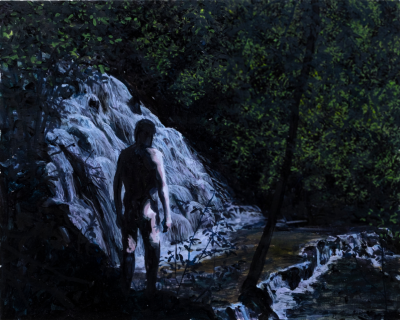 Bruno Gadenne Study For Man and Waterfall 2021