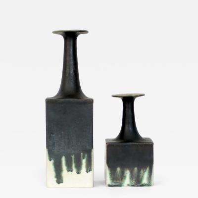 Bruno Gambone BRUNO GAMBONE ITALIAN CERAMIC VASES OR BOTTLES C 1970