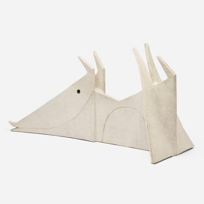 Bruno Gambone Bruno Gambone Monumental Dog Sculpture in Glazed Earthenware 1970