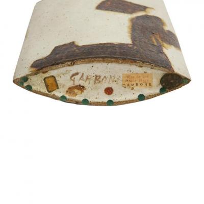 Bruno Gambone Bruno Gambone Vase Ceramic Abstract Earth Tones Signed