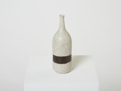 Bruno Gambone Bruno Gambone glazed stoneware ceramic vase greige brown 1970