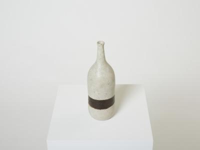 Bruno Gambone Bruno Gambone glazed stoneware ceramic vase greige brown 1970