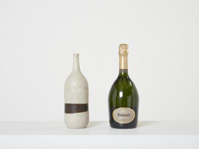 Bruno Gambone Bruno Gambone glazed stoneware ceramic vase greige brown 1970