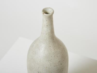 Bruno Gambone Bruno Gambone glazed stoneware ceramic vase greige brown 1970