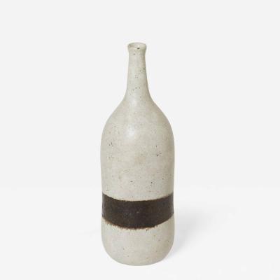 Bruno Gambone Bruno Gambone glazed stoneware ceramic vase greige brown 1970