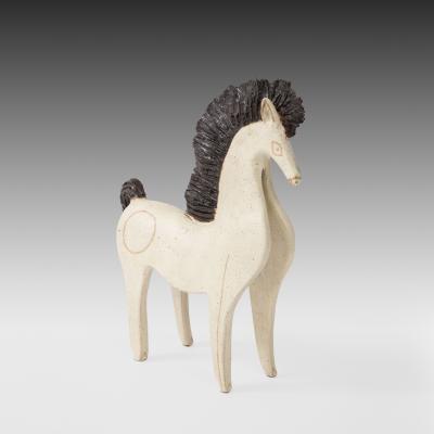 Bruno Gambone Glazed Ceramic Horse Sculpture by Bruno Gambone