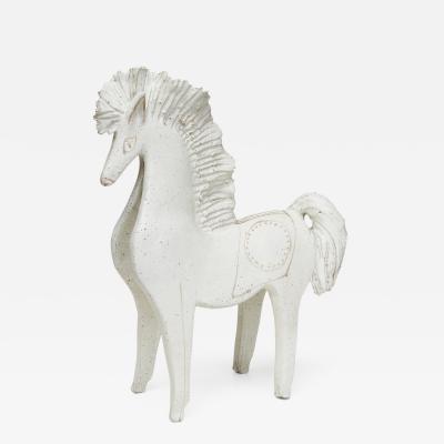 Bruno Gambone Mid Century Modern glazed ceramic horse by Bruno Gambone Italy 