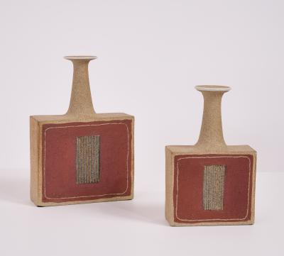 Bruno Gambone Pair of Bruno Gambone Vessels Italy 1970s