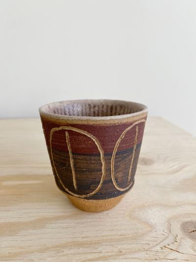 Bruno Gambone SET OF FOUR BRUNO GAMBONE CERAMIC CUPS