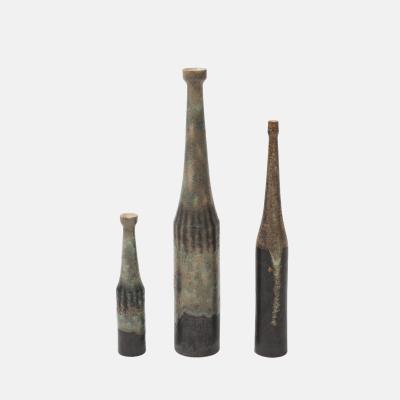 Bruno Gambone Set of Three Ceramic Bottles by Bruno Gambone