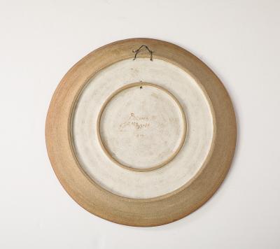 Bruno Gambone Unique Wall Platter by Bruno Gambone