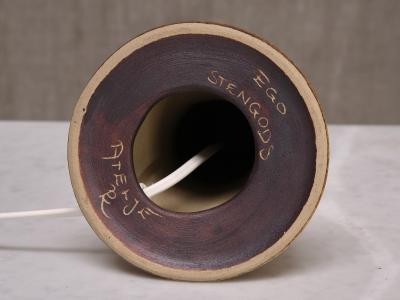 Bruno Karlsson Bruno Karlsson Ceramic Table Lamp Ego Stengods Sweden 1960s