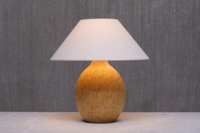 Bruno Karlsson Large Bruno Karlsson Speckled Ceramic Table Lamp Ego Stengods Sweden 1960s