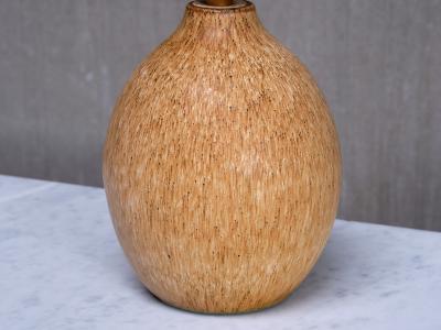 Bruno Karlsson Large Bruno Karlsson Speckled Ceramic Table Lamp Ego Stengods Sweden 1960s