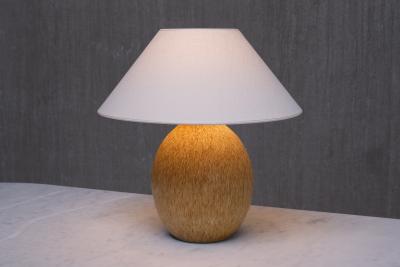 Bruno Karlsson Large Bruno Karlsson Speckled Ceramic Table Lamp Ego Stengods Sweden 1960s