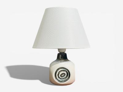Bruno Karlsson Table Lamp White Glazed Ceramic Sweden 1960s