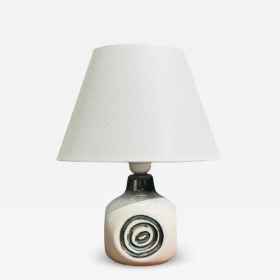 Bruno Karlsson Table Lamp White Glazed Ceramic Sweden 1960s