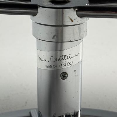 Bruno Mathsson Bruno Mathsson Dux Mid Century Modern Jetson Swivel Chair White Leather