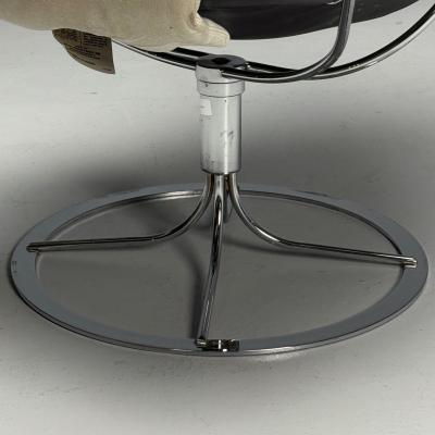 Bruno Mathsson Bruno Mathsson Dux Mid Century Modern Jetson Swivel Chair White Leather