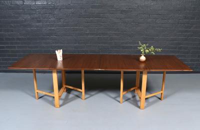 Bruno Mathsson Bruno Mathsson Maria Flap Walnut Beech Dining Table for Karl Mathsson