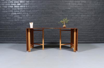 Bruno Mathsson Bruno Mathsson Maria Flap Walnut Beech Dining Table for Karl Mathsson