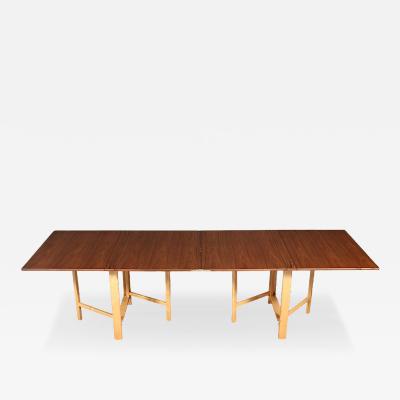 Bruno Mathsson Bruno Mathsson Maria Flap Walnut Beech Dining Table for Karl Mathsson