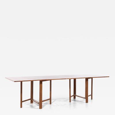 Bruno Mathsson Bruno Mathsson Maria Style Mid Century Swedish Teak 10 Seater Dining Table
