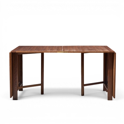 Bruno Mathsson Bruno Mathsson Style Maria Mid Century Danish Teak Expanding Dining Table