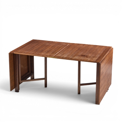 Bruno Mathsson Bruno Mathsson Style Maria Mid Century Danish Teak Expanding Dining Table